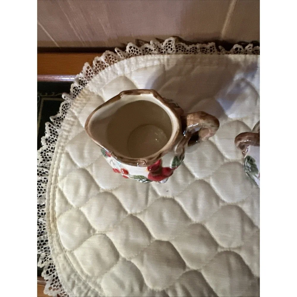 Old World Christmas Cream and‎ Sugar Cardinal Bird